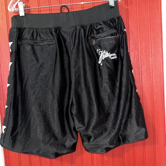 Space Jam Just Don Basketball Shorts Black W/ Stars & Zipper Pockets Mens XL - Picture 5 of 10